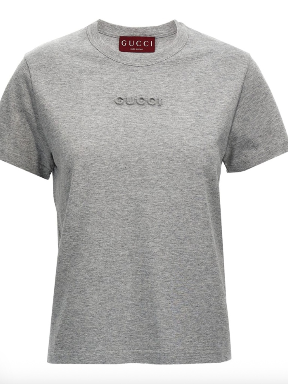 GUCCI COTTON JERSEY EMBOSSED T-SHIRT - Picture 5 of 5